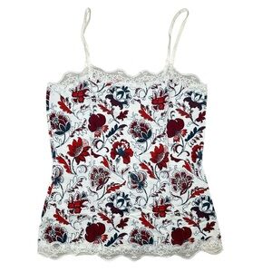 NWOT Ann Taylor Floral Tank sz M
